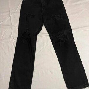 Aero Women’s Size 000 black denim mom jeans